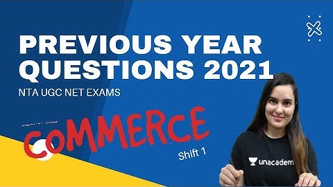 Previous Year Questions 2021 |Commerce -4 | NET JRF Exams | Niharika Bhagtani