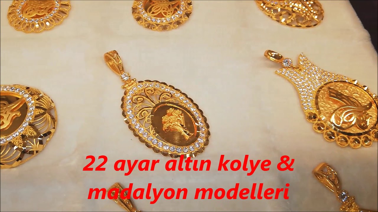 22 Carat Golden Chain Necklace Models & Golden Locket Samples - YouTube