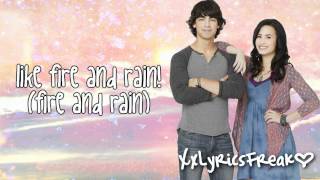 Joe Jonas & Demi Lovato-Wouldnt Change A Thing With Lyrics