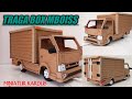 MEMBUAT MINIATUR ISUZU TRAGA BOX MBOISS DARI KARDUS