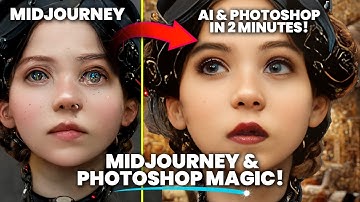 Midjourney & Photoshop - INSANE AI Portrait Transformation in MINUTES!