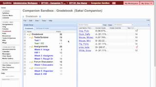 Sakai Gradebook: Gradebook Organization