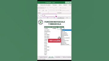 Transforma Texto en Excel: Mayúsculas y Minúsculas.