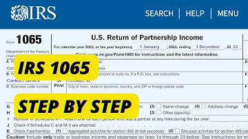 IRS Form 1065 Walkthrough | IRS Tax Form 1065 Step By Step Explained | Partnership Tax Return