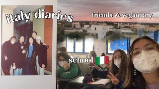 italy diaries | first day of school after winter break 2022 | book haul, veganuary, shopping &amp; life