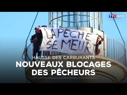 Rising fuel prices: New fisherman blockades｜TF1 INFO