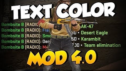 TUTORIAL - CS:GO Text Color Mod 4.0 PANORAMA