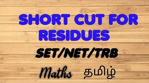 RESIDUES SHORT CUT - COMPLEX ANALYSIS-CSIR NET -TNSET-PGTRB-POLYTECHNIC TRB- SCERT LECTURERS MATHS