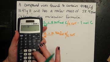 EMPIRICAL AND MOLECULAR FORMULAS - Practice Problem 1 - (slide 9)