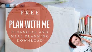 Financial Peace: Organize Bills, Budgets, and Meal Prep with This FREE Monthly Printable Download