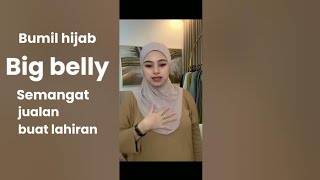Bumil Hijab cantik Hamil 9 bulan live jualan