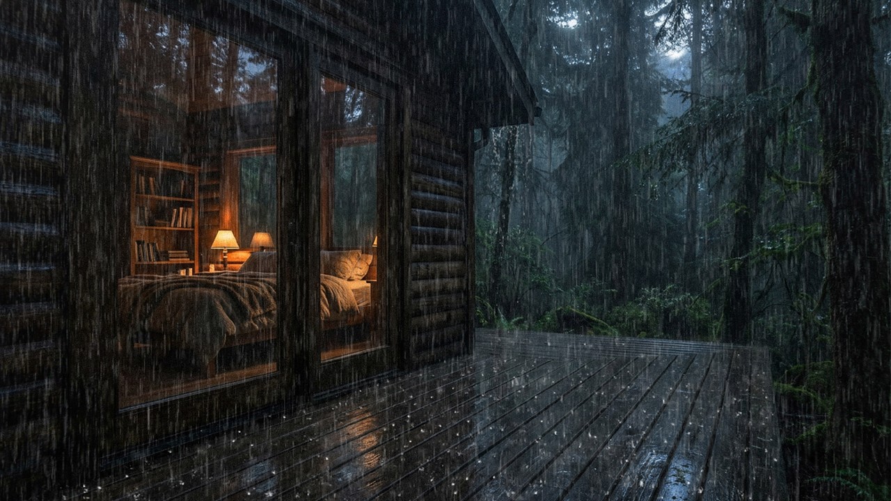 🌧️ Rain Sounds for Sleeping – Heavy Rain White Noise for Better Sleep