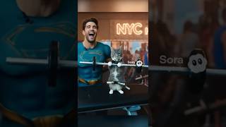 My Cat Lifts More Than Anatoly? TheSinkingDude Proves It in NYC Gym 😂💪#shorts #funny #viral #gym