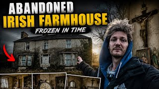 Abandoned Irish farm house frozen in time