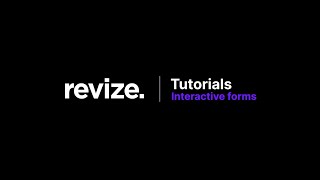 revize. Interactive Forms Application Tutorial screenshot 5