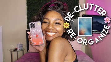 Decluttering and Organizing My iPhone, iPad, and Macbook! | (Spring Cleaning 2021)