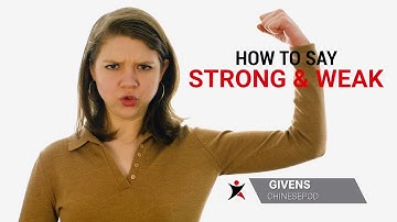 How to Say  "Strong and Weak" in Chinese | Mandarin MadeEz by ChinesePod