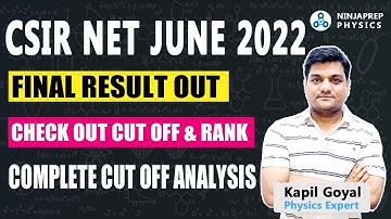csir net 2022 june final result out | csir net 22 june cut off released | csir net cut off analysis