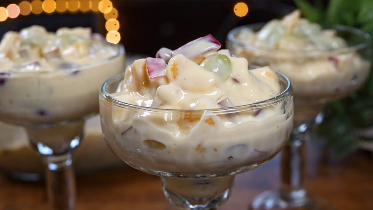 Простой и сливочный фруктовый пудинг с заварным кремом для Рамадана 🌙 Быстрый десерт для ифтара 😋