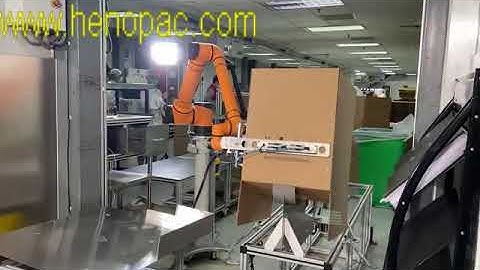 Collaborative robot case erector flexible safety robot case erector Collaborate robot pick up case