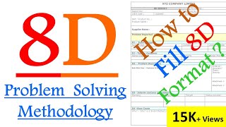 What is 8D Problem solving methodology ? | How to fill 8D reports ? [ 8D PROBLEM SOLVING ] 8D Steps