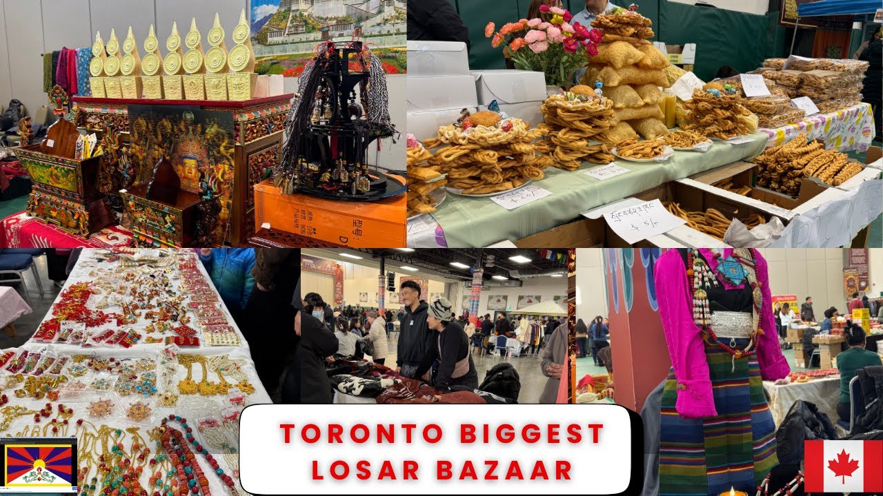 HUGE TORONTO TIBETAN PRE LOSAR BAZAAR  WITH LOTS OF VENDOR