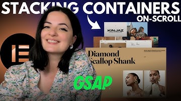 GSAP STACKING CONTAINERS - Elementor Wordpress Tutorial Flex Container