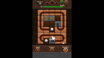 Roll The Ball Slide Puzzle 2 - Time Basic J Level 18 Walkthrough