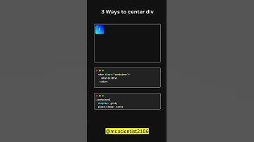 3 ways to center div | #shorts #webdevelopment