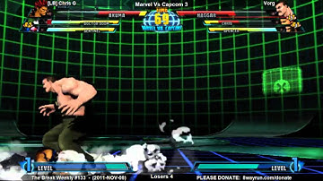The Break Weekly #133 - MvC3 L4 - [LB] ChrisG VS Vorg