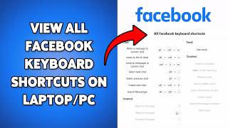 Cara Melihat Semua Pintasan Keyboard Facebook di Laptop/PC 2026 | Panduan Pintasan Keyboard FB screenshot 2