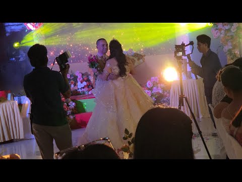 My cousin 50th birthday dance with the 50 roses