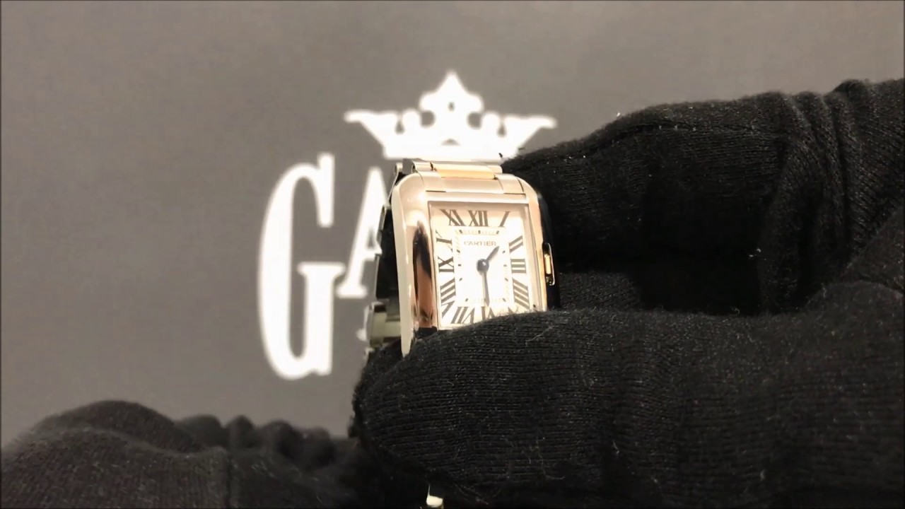 Cartier Tank Anglaise Lady 54988 - YouTube