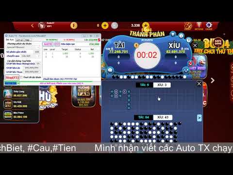 Video VD3: Auto Tài Xỉu chọn cầu theo kết quả ván trước - youtube