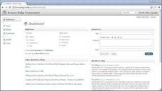Wordpress for Authors - Part 3 - The Dashboard
