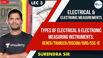 Types of Electrical and Electronic Measuring Instruments | L - 3 | GENCO/TRANSCO/DISCOM/ISRO/SSC-JE