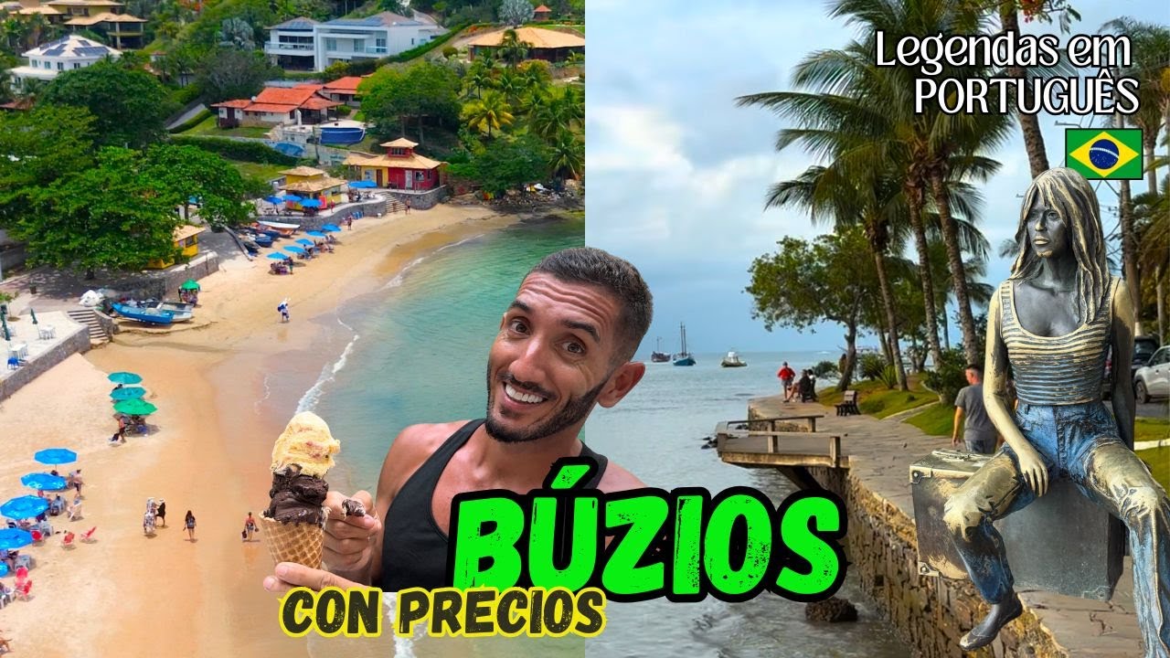 😎 BUZIOS, la conocida RUA DAS PEDRAS y mucha PLAYA