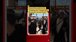 Ankarada Metromall Avmde Yemek Yiyen Iki Grup Arasında Kavgası Çıktı, Sandalyeler Havada Uçuştu