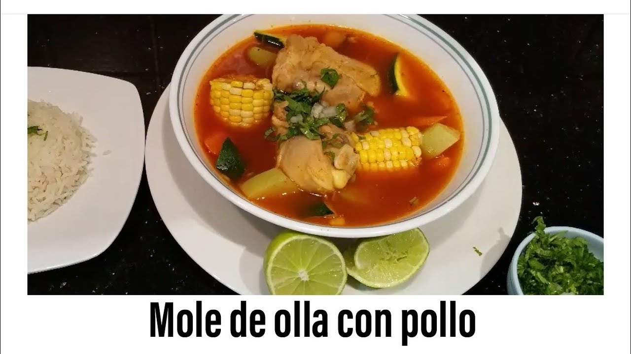 Mole de olla con pollo - YouTube