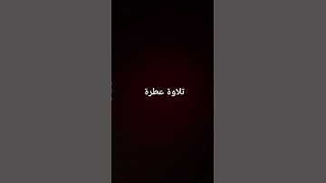 تلاوة عطرة #القرآن_الكريم #تلاوة_خاشعة #ارحقلبك #راحة_نفسية #صلوا_على_النبي