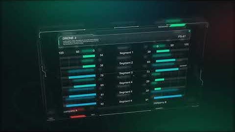 infographics HUD set 2 | After Effects Template | Video Displays