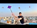 Caught kite on other roof  kite catching  kite vlog 