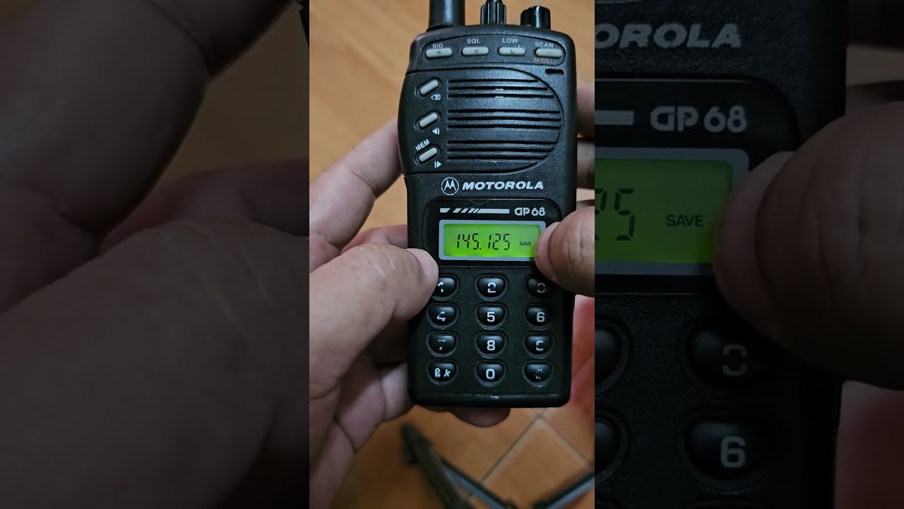วิธีบันทึกช่อง Motorola GP68
