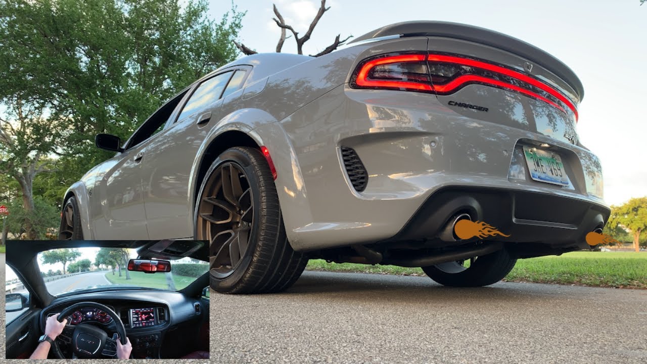 Quick Revs Dodge Charger Hellcat Redeye Exhaust SuperCharger Whine POV YouTube