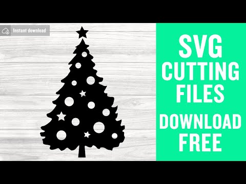 Christmas Tree Silhouette SVG Free Cutting Files for Cricut Brother Scanncut Instant Download