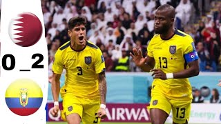 ملخص مباراة قطر ضد الإكوادور 0_2 افتتاح كأس العالم قطر 2022 جنون عصام الشوالي