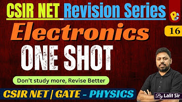 One Shot Electronics | CSIR NET Physical Science Revision | CSIR NET DEC 2025