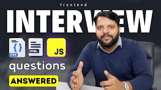 Top 50 HTML, CSS, JavaScript Interview Questions answered for Beginner! 🌟#frontend