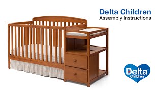 Delta Children Royal 4-in-1 Crib 'n' Changer Assembly Video