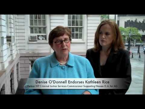 Former NY DCJS Commissioner Denise O'Donnell Endorses Kathleen Rice for AG